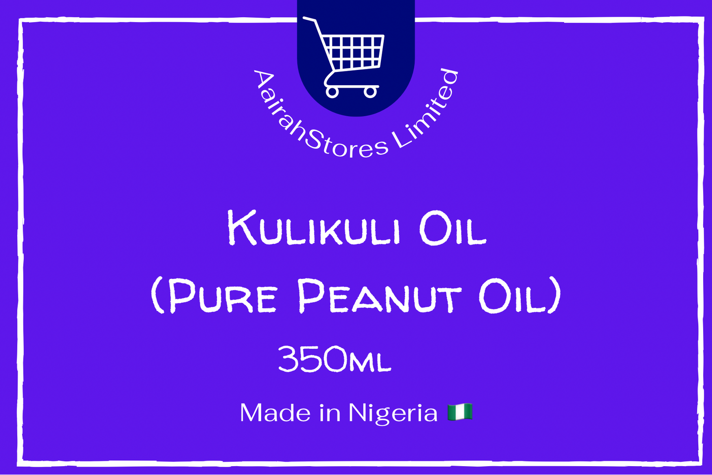 Kulikuli oil( peanut oil)