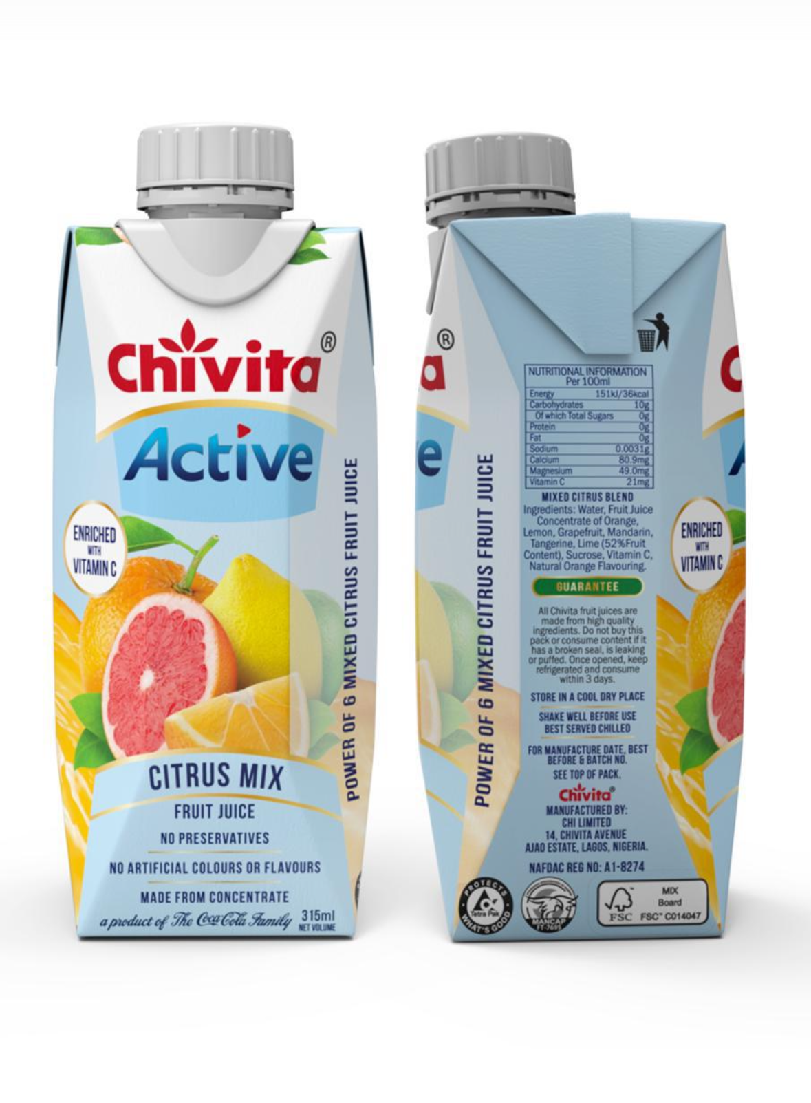 Chivita active citrus(315ml)