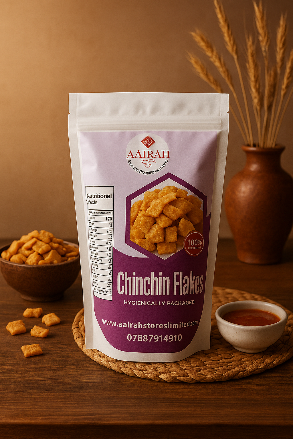 Chinchin flakes(coconut flavor)