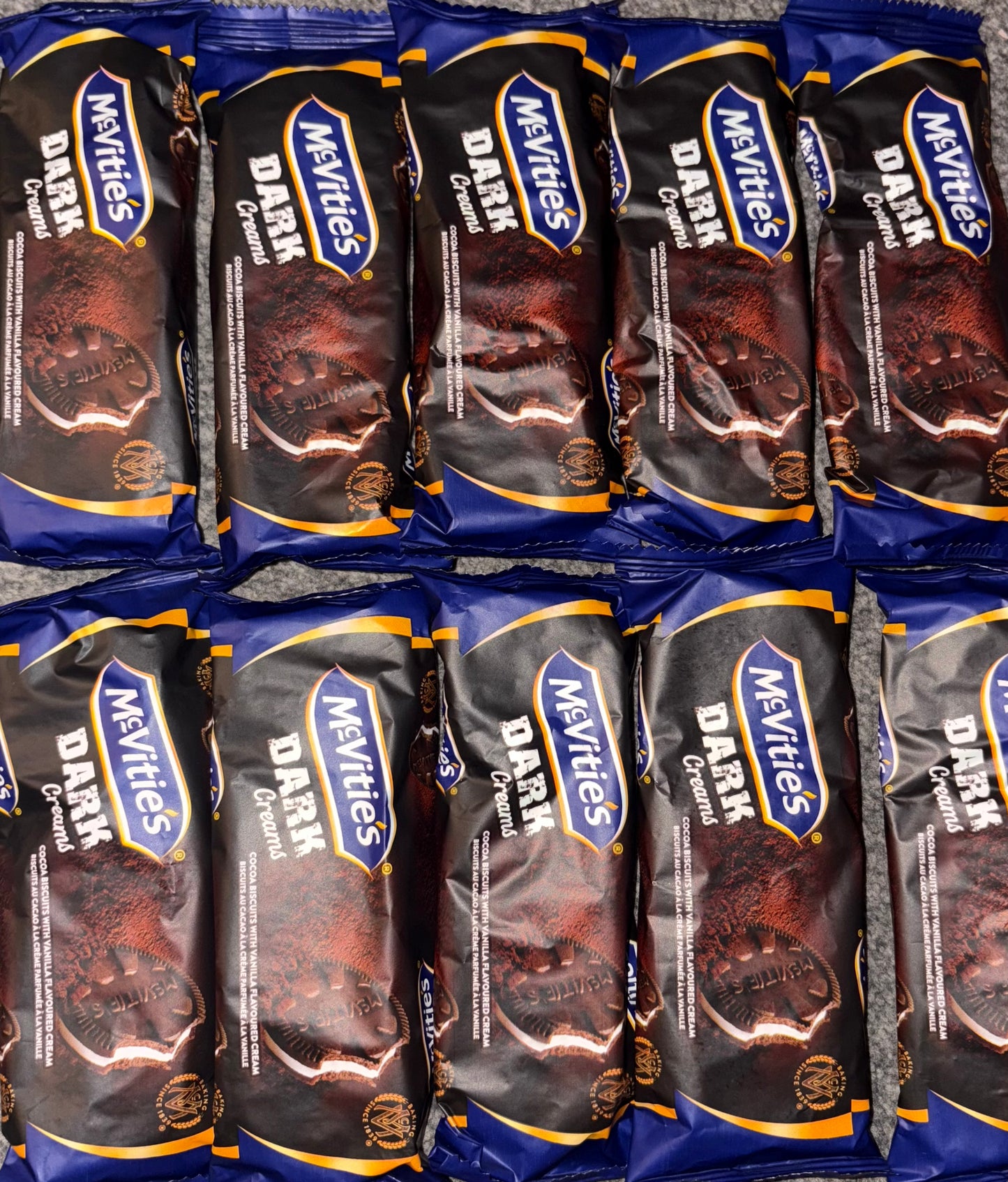 Mcvities dark cream biscuits