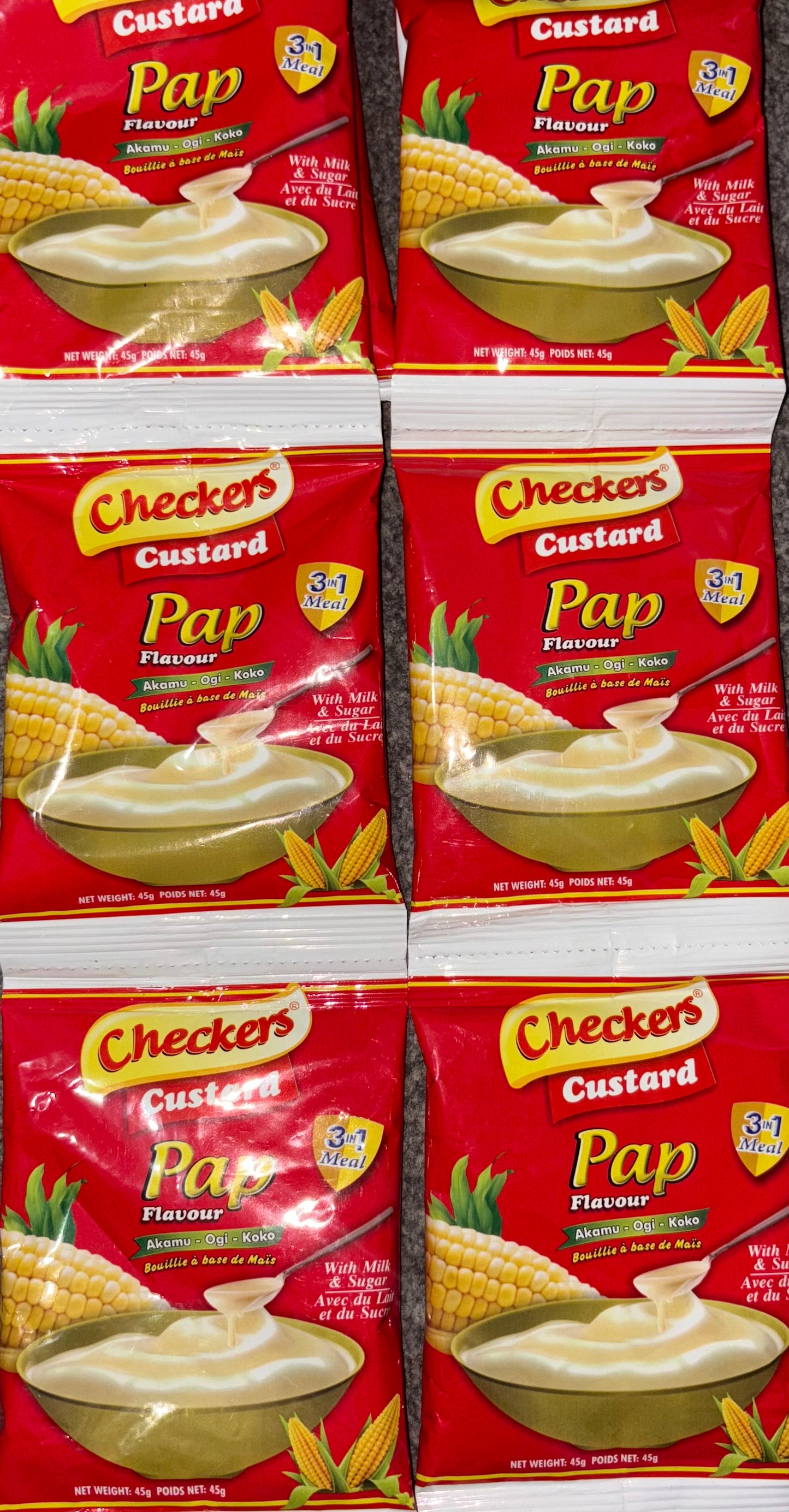 Checkers custard pap