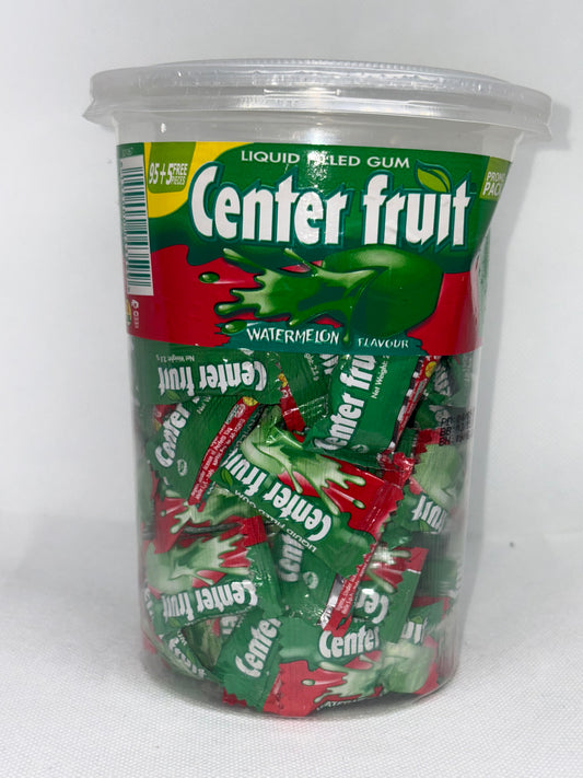 Center fruit bubble gum (watermelon)