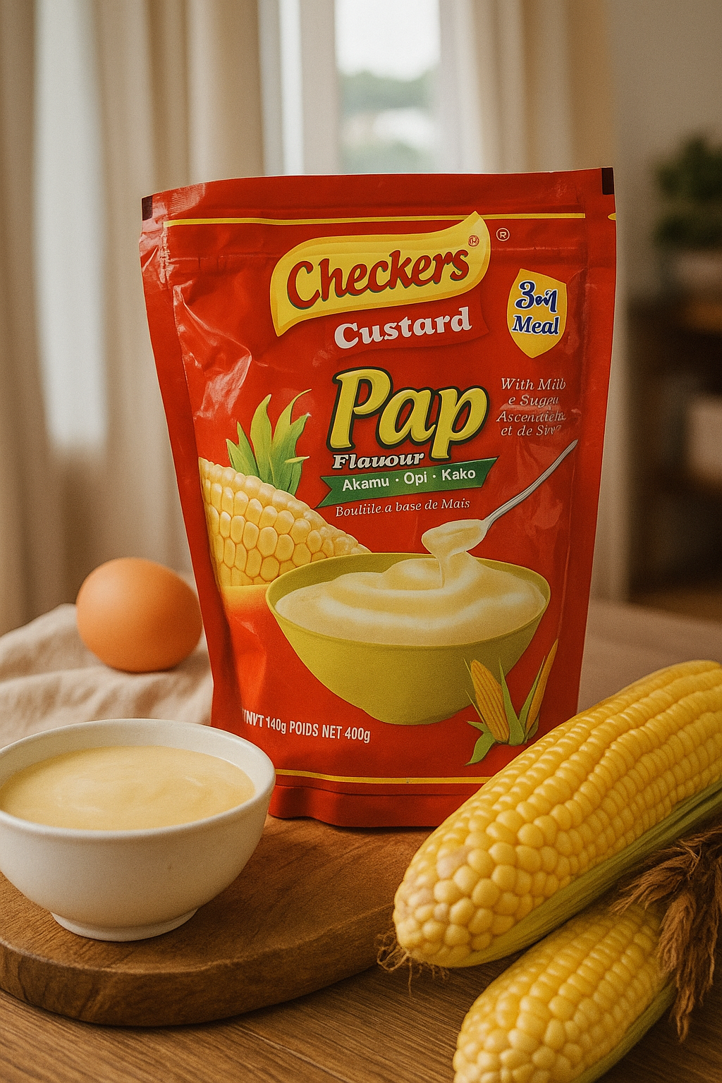 Checkers custard pap