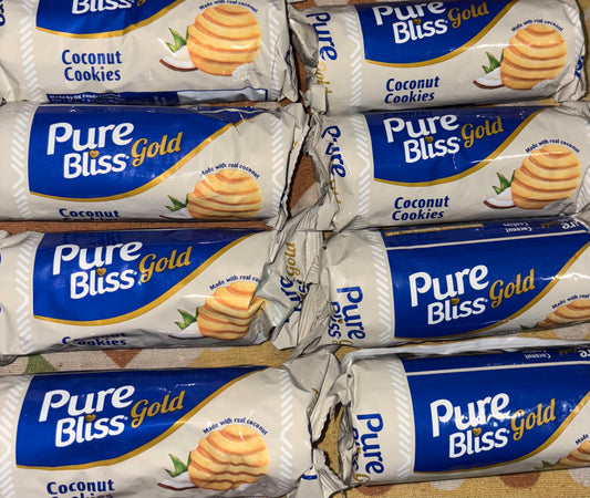Pure bliss gold coconut cookies
