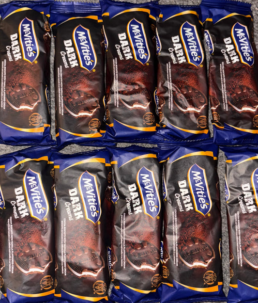 Mcvities dark cream biscuits