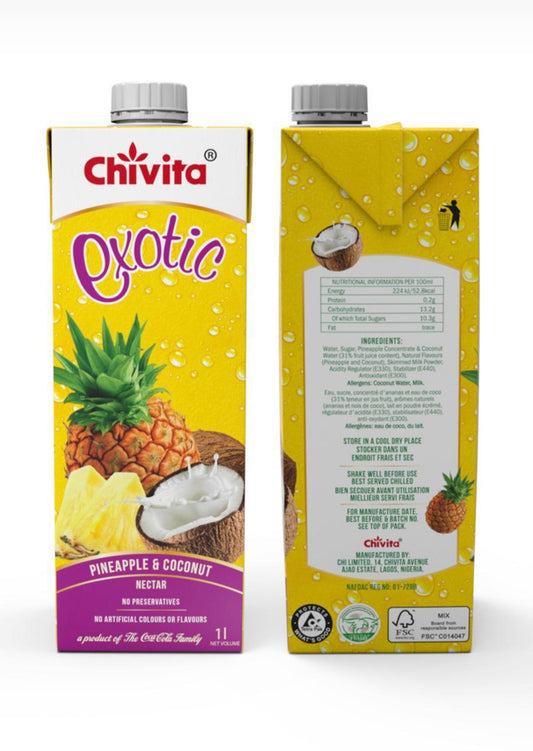 Chivita pineapple & coconut(1litre)